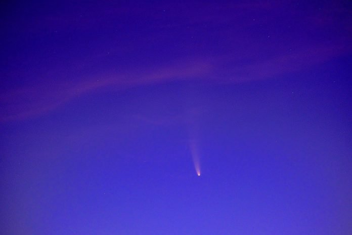 Komet über Fuerteventura