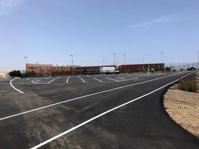 neuer Parkplatz Schule Costa Calma