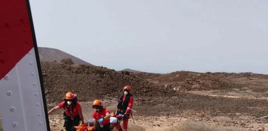 Fuerteventura Frau nach Sturz auf der Isla de Lobos per Hubschrauber gerettet