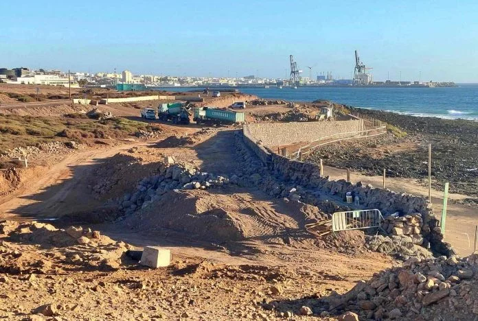 Puerto del Rosario: Bau der neuen Strandpromenade geht voran - Bildquelle: Gemeinde Puerto del Rosario