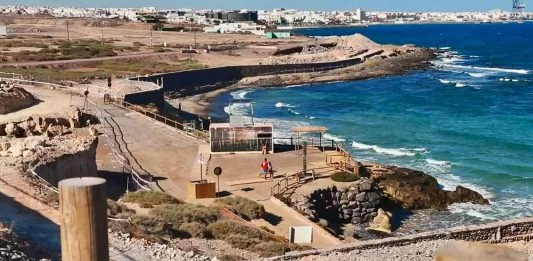 Puerto del Rosario: Baufortschritt der Strandpromenade am Playa Blanca