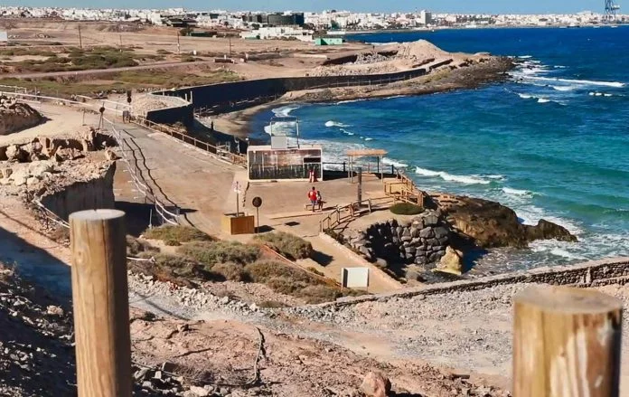 Puerto del Rosario: Baufortschritt der Strandpromenade am Playa Blanca